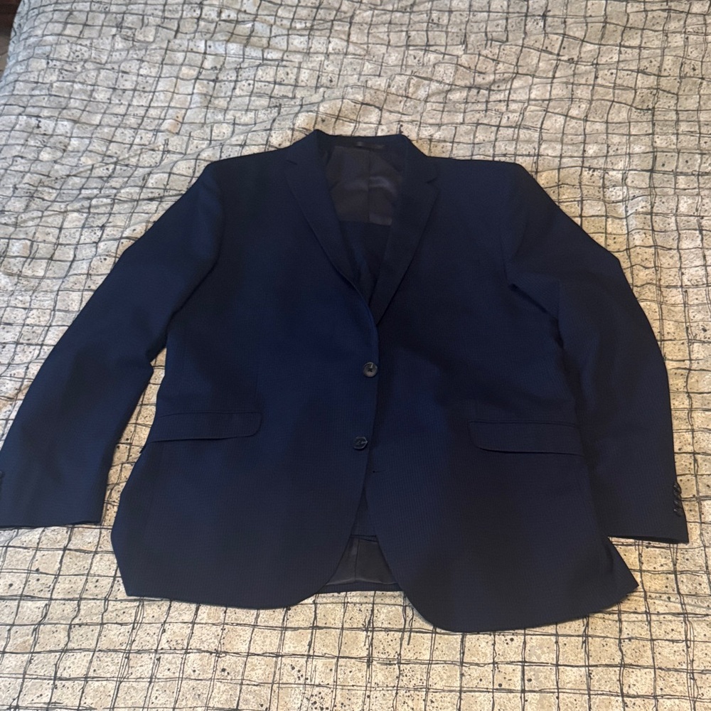 Kenneth Cole Dark Blue Suit Jacket